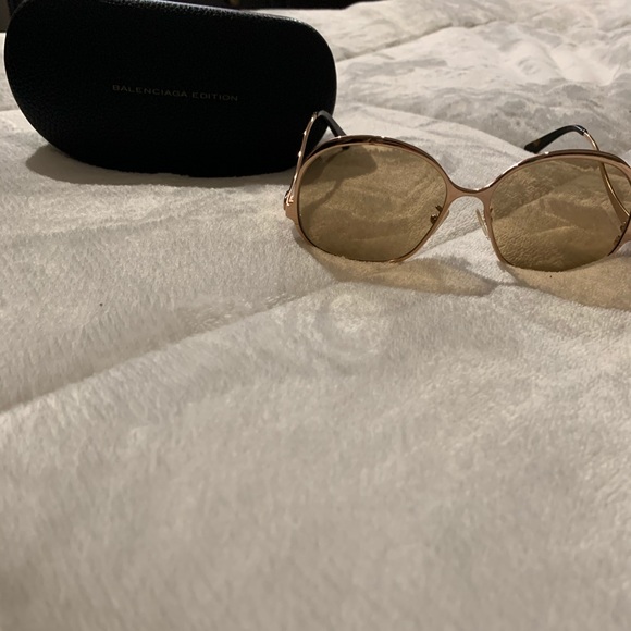 Balenciaga Rose Gold Sunglasses - Picture 4 of 12